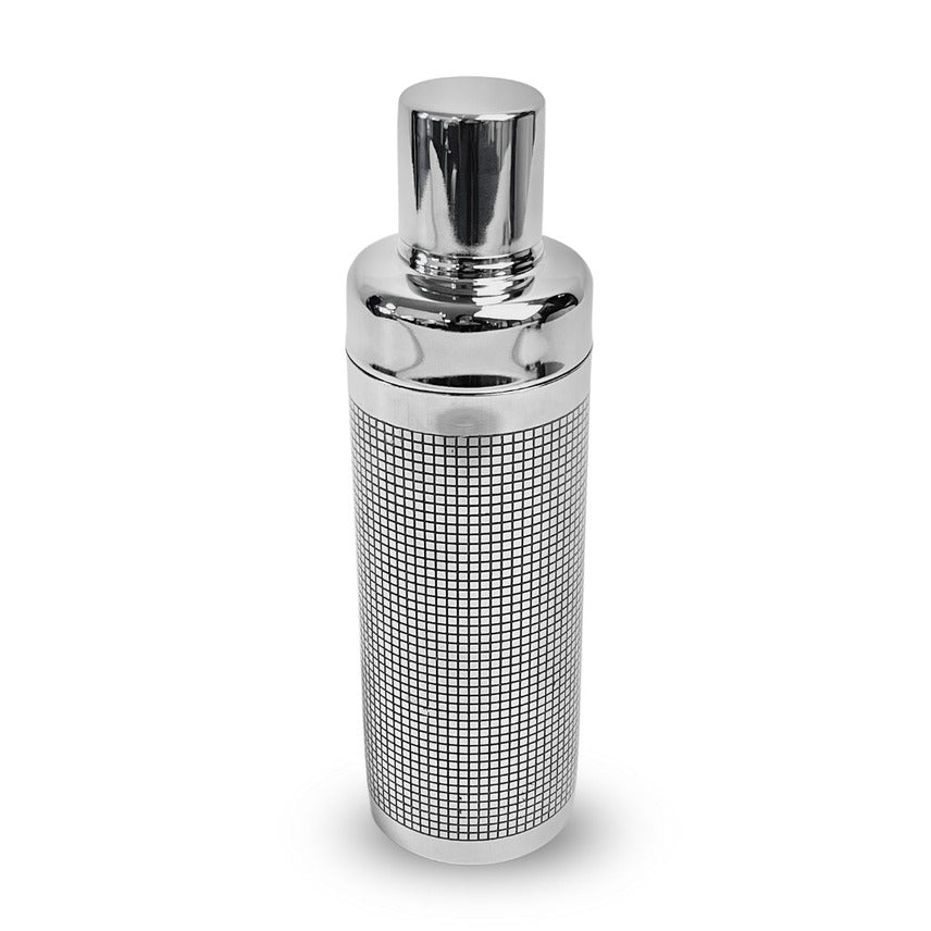 Etched Stainless Steel Cocktail Shaker