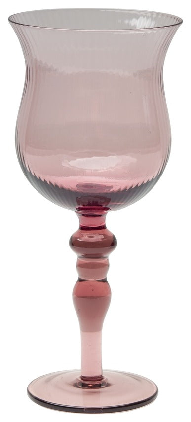 Glass Stemmed Wine Jolie Purple 11.3oz